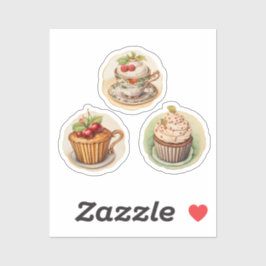 Pegatina Cupcakes y tazas 2
