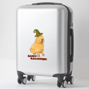 Pegatina Curioso capibara - Halloween Rodent
