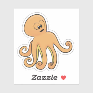 Pegatina Curly octopus