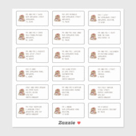 Pegatina Curso Mouse 18 Dirección de nombre individual Acci