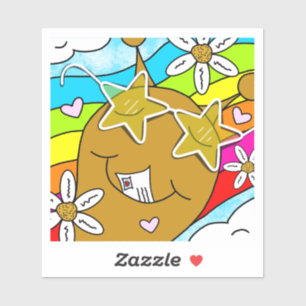 Pegatina Curte Snail Groovy Summer Mail Vinyl