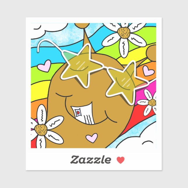 Pegatina Curte Snail Groovy Summer Mail Vinyl (Hoja)