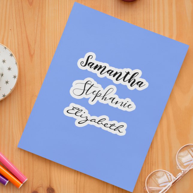 Pegatina Custom 3 Name Insulated Tumbler Decal Laptop (Subido por el creador)