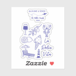 Pegatina Custom Andiamo a Roma Italy Travel