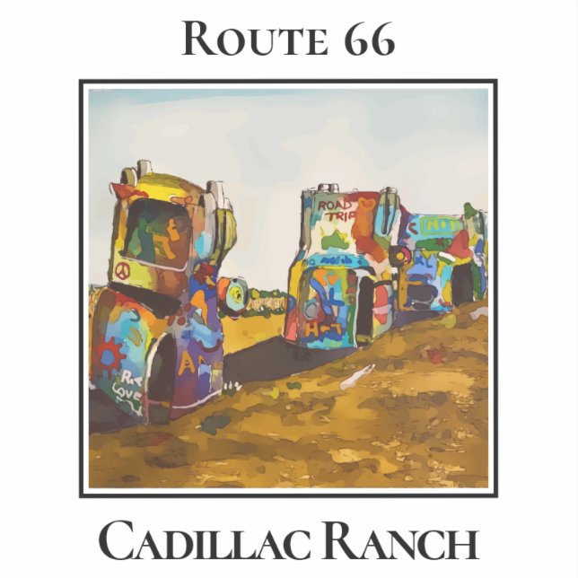 Pegatina Custom-Cut Vinyl Sticker (Anverso)