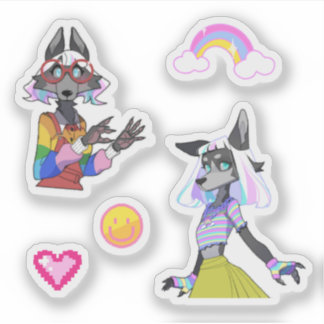 Pegatina Custom-Cut Vinyl Sticker