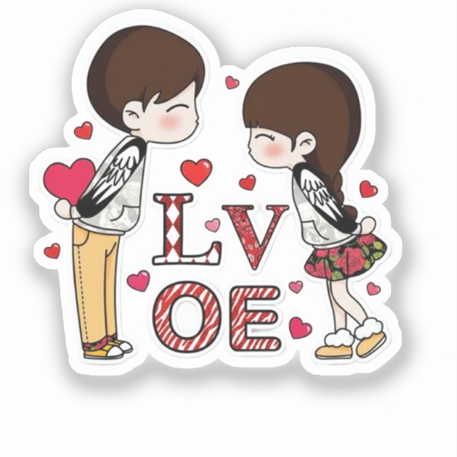 Pegatina Custom-Cut Vinyl Sticker (Anverso)