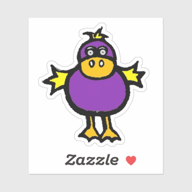 Pegatina Custom-Cut Vinyl Sticker - Davey Duck (Hoja)