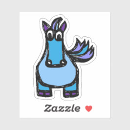 Pegatina Custom-Cut Vinyl Sticker - Helena Horse