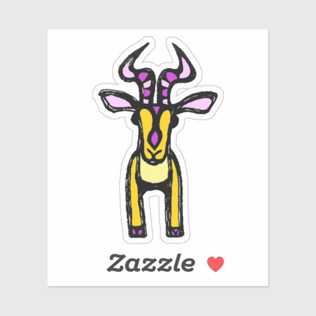 Pegatina Custom-Cut Vinyl Sticker - Isabella Impala (Hoja)