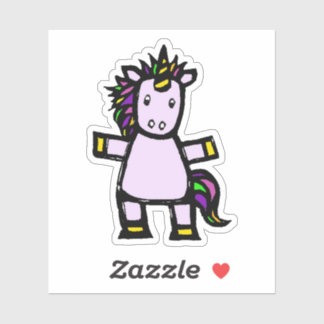 Pegatina Custom-Cut Vinyl Sticker - Uri Unicorn