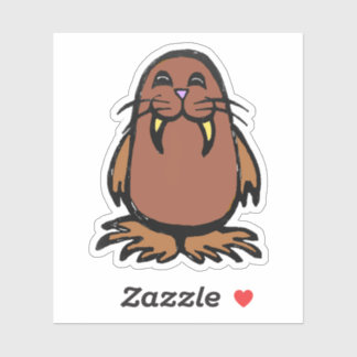 Pegatina Custom-Cut Vinyl Sticker - Weston Walrus