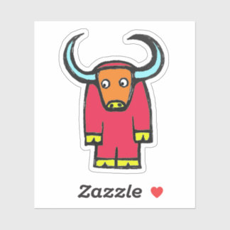 Pegatina Custom-Cut Vinyl Sticker - Yogi Yak