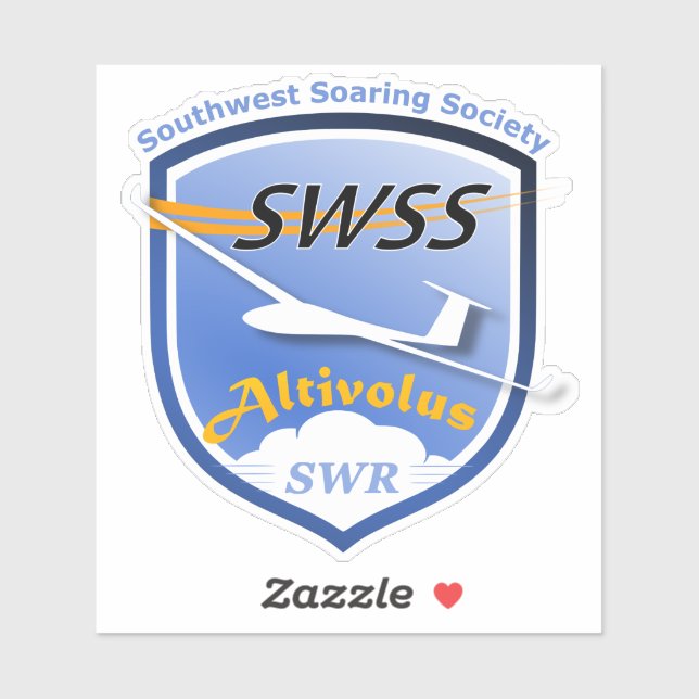 Pegatina Custom-Cut Vinyl Stickers with SWSS Emblem (Hoja)
