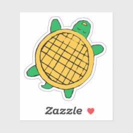 Pegatina custom cut Waffle Turtles waterproof vinyl sticker