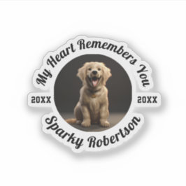 Pegatina Custom Dog Memory & Remembrance Design