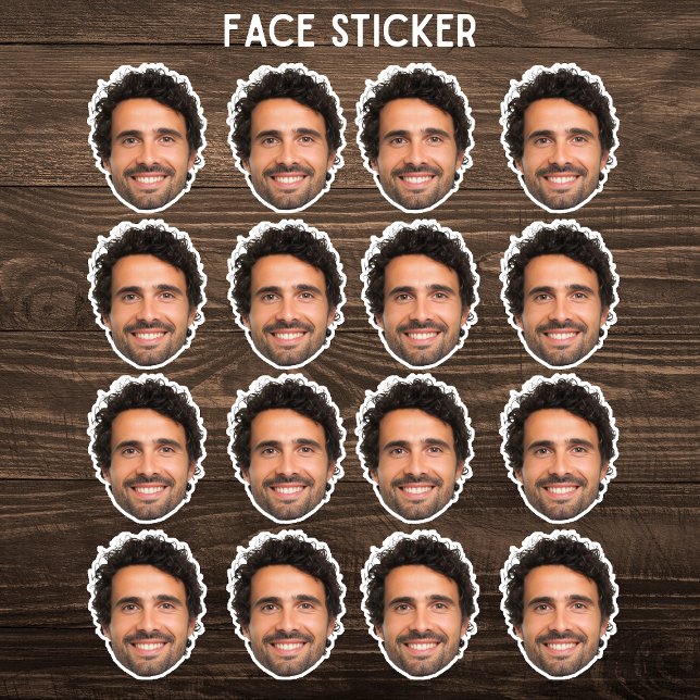 Pegatina Custom Face Sticker – Personalized Photo Sticker (Subido por el creador)