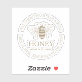 Pegatina Custom Honey Business Promotional