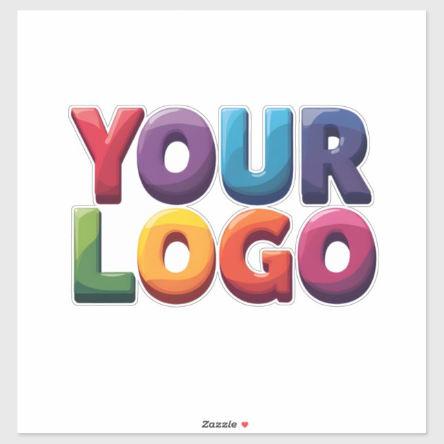 Pegatina Custom Logo|Upload Your Logo | Business & Brand  (Hoja)