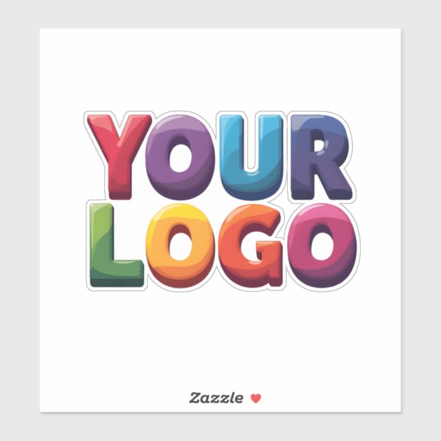 Pegatina Custom Logo|Upload Your Logo | Business & Brand  (Hoja)