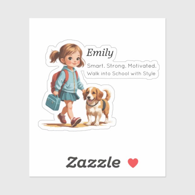 Pegatina Custom Name Label Sticker – 3 Fields (Hoja)