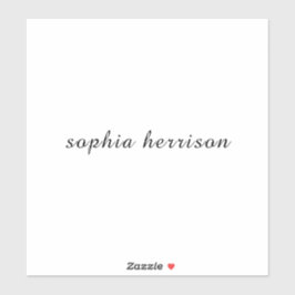 Pegatina Custom Name Modern Script Design