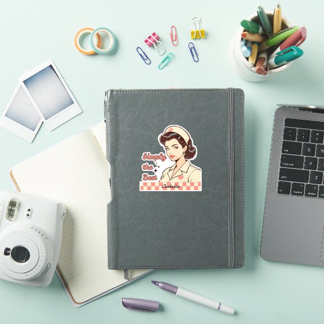 Pegatina Custom Nurse Simply the Best (Funda para iPad)