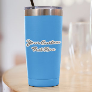 Pegatina Custom Text Insulated Tumbler Decal Laptop Label