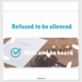 Pegatina Customize Poll/ Vote/ Petition