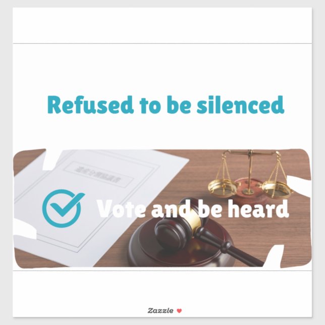 Pegatina Customize Poll/ Vote/ Petition (Hoja)