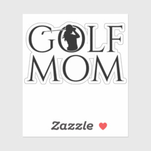 Pegatina Cut Vinyl, Personalizado de moda de Guay "GOLF MOM