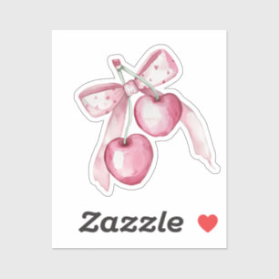Pegatina Cuta acuarela Bayas rosadas niñas