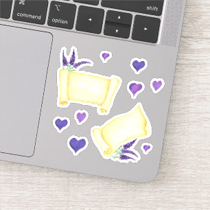 Pegatina Cuta color de agua Minimalista Provenza delicada l