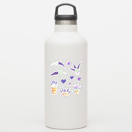 Pegatina Cuta color de agua Minimalista Provenza delicada l