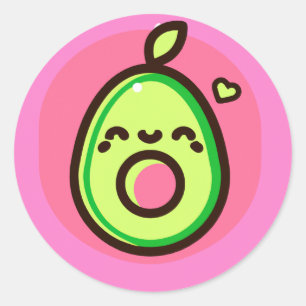 Pegatina Cute Aguacate