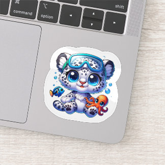Pegatina Cute Anime Big Cat Stickers Kawaii Stickers Ocean
