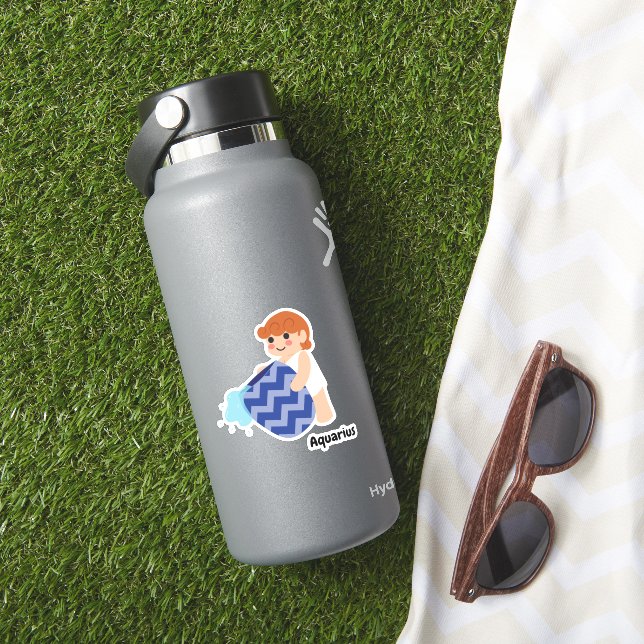 Pegatina Cute Aquarius (HydroFlask Insitu)