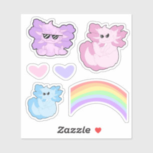 Pegatina Cute Axolotl Collection