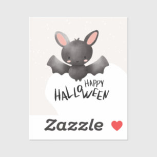 Pegatina Cute Bat Happy Halloween