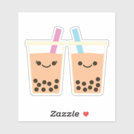 Pegatina Cute Boba Bubble Tea Love