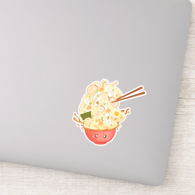 Pegatina Cute Bowl De Ramen (Detalle)