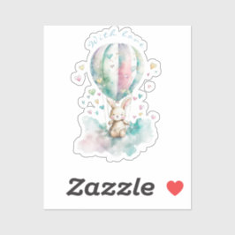 Pegatina Cute bunny AÉRONAUTE, personnalisé