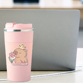 Pegatina Cute Capybara Personalizado Kawaii