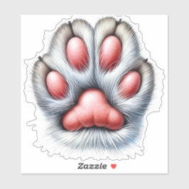 Pegatina Cute cat claw custom-cut vinyl sticker – decorate