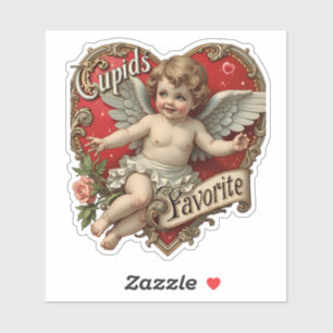 Pegatina Cute cherub San Valentín 