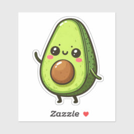 Pegatina Cute Chibi Aguacate