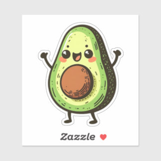 Pegatina Cute Chibi Aguacate