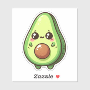 Pegatina Cute Chibi Aguacate