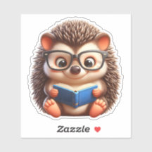 Cute Chibi Leyendo Hedgehog