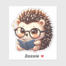 Cute Chibi Leyendo Hedgehog